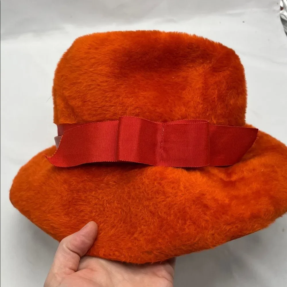 Vintage Orange Western Germany Empress Hat